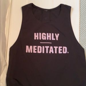 Lululemon Love Tank “Highly Meditated”